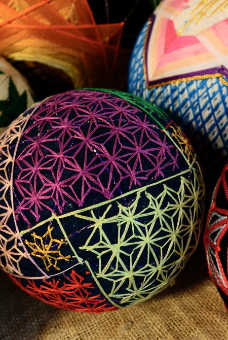 松元手缠彩线球