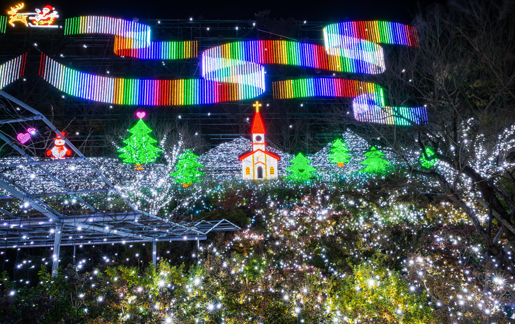 花卉的梦幻世界 光之花庭园